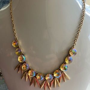 🔥NWTs JCrew Iridescent Rainbow Crystals Necklace
